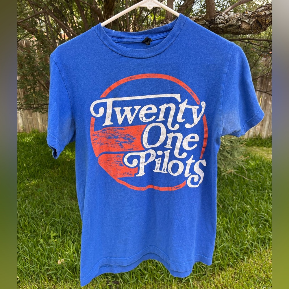 twenty one pilots Small Blue Vessel Era Tee (Fast Dot T SHIRT) [RARE]